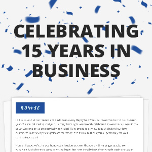 Celebrating 15 Years In Business
